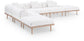Laguna - 6 Piece 142" Outdoor Patio Modular Sectional