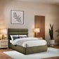 Adam - Boucle Fabric Bed With 52" Headboard