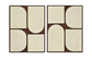 Icon - Mango Wood 2 Piece Wall Art