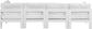Nizuc - Outdoor Patio 4 Seat Modular Sofa With White Frame