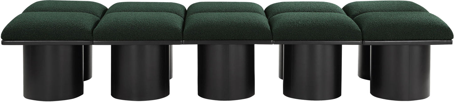 Pavilion - 10 Piece Modular Bench With Black Base