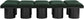 Pavilion - 10 Piece Modular Bench With Black Base