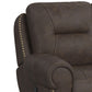 Topeka - Loveseat With Console, Hidden Cups - Rocky Brown