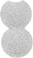 Dimple - 2 Piece Modular End Table - Terazzo Finish