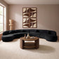 Avra - 189" Velvet Performance Fabric Upholstered Sectional