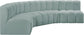 Arc - Faux Leather 5 Piece U-Shaped Modular Sofa