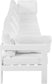Nizuc - Outdoor Patio 5 Seat Modular Sofa With White Frame