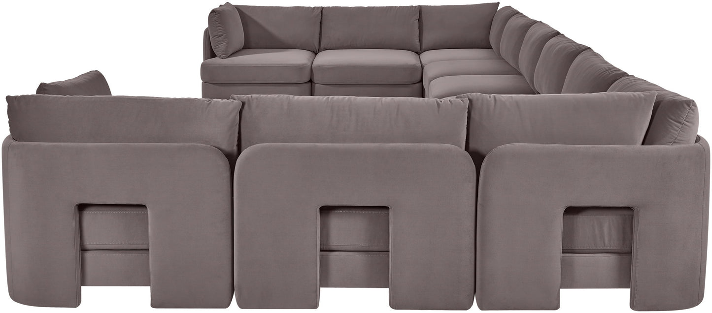 Hammond - Velvet Performance Fabric Upholstered 10 Piece Sectional