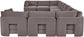 Hammond - Velvet Performance Fabric Upholstered 10 Piece Sectional