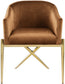 Xavier - Dining Chair with Gold Legs