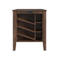 Santa Barbara - Kitchen Island & 2 Counter Stools With Fabric - Walnut / Dark Gray