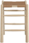 Santos - Backless Counter Stool With Stained Natural Base