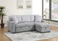 U390 - Sofa Chaise Sectional - Gray