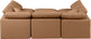 Indulge - Faux Leather 6 Piece Modular Sectional