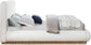 Rigby - Linen Bed With Natural Base