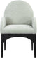 Waldorf - Chenille Dining Arm Chair With Black Legs