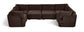 Hammond - Velvet Performance Fabric Upholstered 6 Piece U-Shaped Sectional