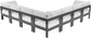 Nizuc - Outdoor Patio 7 Piece Modular Sectional With Gray Frame