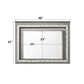 Antares - Mirror With LED - Light Gray Oak