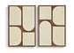 Icon - Mango Wood 2 Piece Wall Art