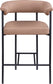 Malin - Faux Leather Counter Stool (Set of 2) - Tan