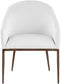 Ferro - Upholstered Dining Arm Chair With Brushed Bronze Legs