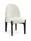 Torino - Upholstered Dining Chair With Brushed Black Base (Set of 2)