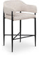 Dame - Fabric Upholstered Counter Stool (Set of 2)