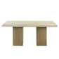 Olinda - Dining Table With Natrual Marble Top - Natrual