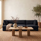 Hammond - Velvet Performance Fabric Upholstered 3 Piece Sofa