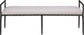 Axis - Linen Textured  Beige Fabric Upholstered Bench