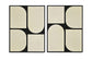 Icon - Mango Wood 2 Piece Wall Art
