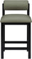 Roundhill - Faux Leather Counter Stool - Black Frame