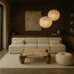 Liona - Marble And Acacia Wood Coffee Table
