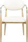 Ronda - Vegan Leather Upholstered Dining Arm Chair - Natural Legs