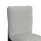 Portland - Square Back Fabric Barstool (Set of 2) - Gray / Black