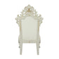 Adara - Side Chair (Set of 2) - Pearl White Synthetic Leather & Antique White