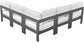 Nizuc - Outdoor Patio 5 Piece Modular Sectional With Gray Frame