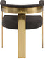 Romeo - Boucle Dining Chair With Gold Base (Set of 2)