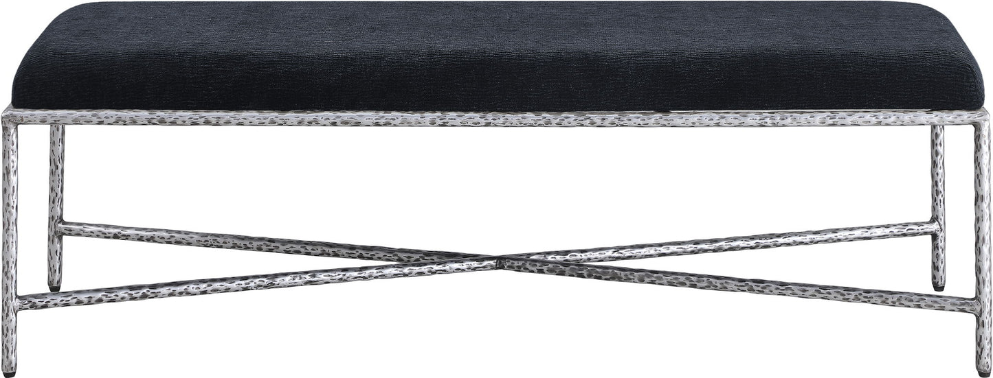 Valley - Bench With Silver Frame