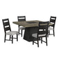 Jemma - Square Dining Table - Gray / Dark Espresso