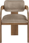 Cedra - Velvet Performance Fabric Upholstered Dining Chair (Set of 2) - Brown Frame