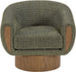 Avella - Interwoven Fabric Swivel Accent Chair