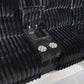 U60 - Corduroy Power 3 Piece Sectional With Bluetooth Speaker, And Wireless Charger - Black