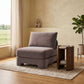 Hammond - Velvet Performance Fabric Upholstered Armless Chair