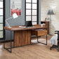 Sara - Writing Desk - Walnut & Sandy Black