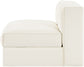 Rummi - Velvet Performance Fabric Upholstered Modular Armless Chair
