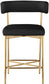 Rivage - Durable Stool With Gold Frame (Set of 2)
