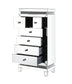 Lotus - Cabinet - Mirrored, Faux Ice Cube Crystals