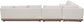 Solace - Olefin Fabric 5 Piece Outdoor Patio Modular Sectional